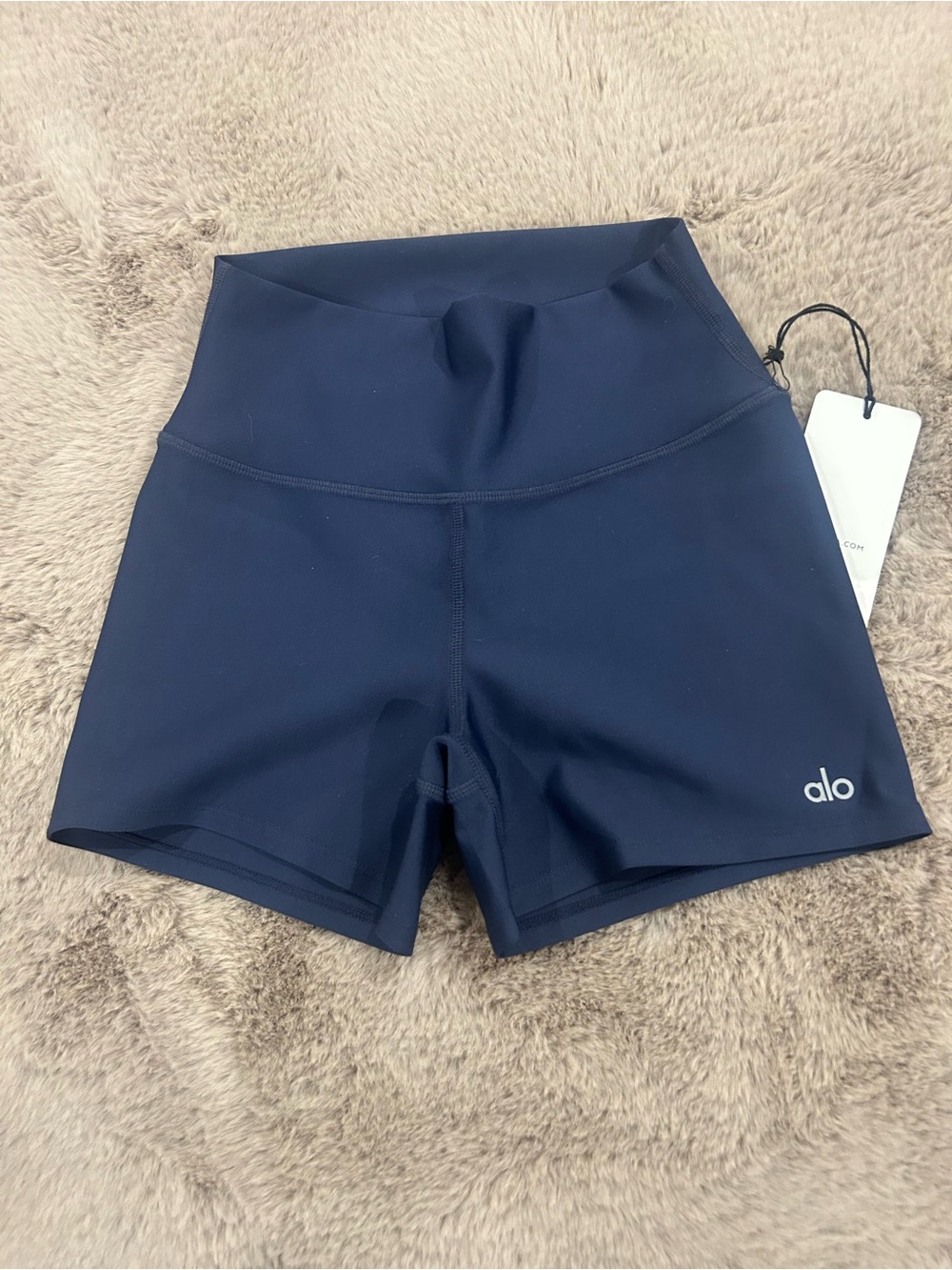 ALO Yoga Navy High-Rise Performance Bike Shorts